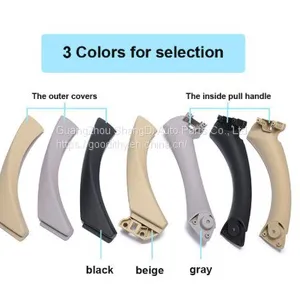 Inner Door Pull Handle Cover Trim Gray Beige Black Left Right For BMW 3 Series E90 E91 E92 316 318 320 325 328i thumbnail-1