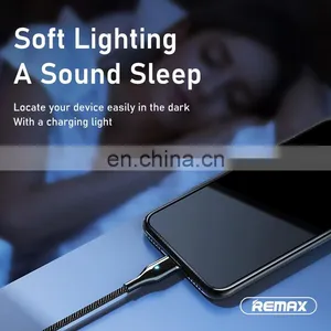 Remax RC-158 Two-color Braided Zinc Alloy Shell Mobile Phone Fast Charging Cable Fast Data Magnetic Charging Cable thumbnail-4