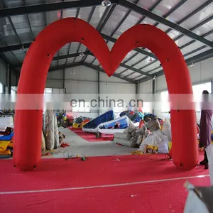 Top Quality Inflatable Red Heart Shape Wedding Arch/Inflatable Entrance Archway For Sale thumbnail-2