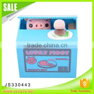 Funny Stealing Pig in the Piggy Bank thumbnail-1