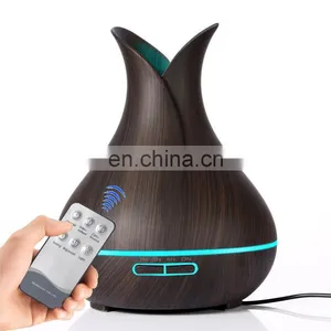 Home Appliance Wooden Grain Aroma Diffuser Mini Humidifier Air Purifier Oil Diffuser Aroma Essential thumbnail-1
