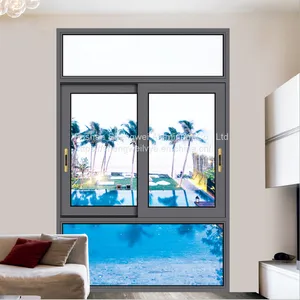 Good Quality Aluminum Glass Horizontal Cheap Aluminium Sliding Window thumbnail-4