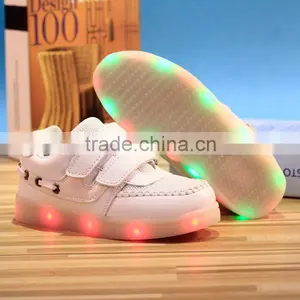 Kid Children USB Charging Light Flashing Sneakers LED Shoes Kid Shoes With Light thumbnail-3