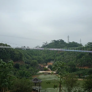 3d Glass Suspension Bridge Factory Direct Sales Hanging Bridge thumbnail-2