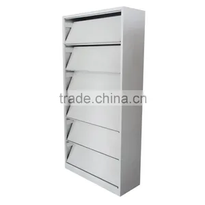 (DL-B1 )5 Layers Foldable Metal Display Rack for Newspaper or Magazine/ Storage Metal Book Rack thumbnail-3