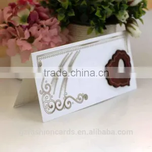 Muslim Wooden Heart-shaped Design Pocket Wedding Invitation Card thumbnail-4