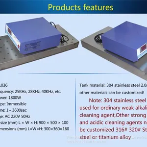 Professional Submersible Ultrasonic Transducers Immersible Underwater Ultrasonic Transducer Vibrator Plate thumbnail-4