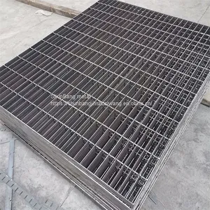 The Factory Supplies Hot-dip Galvanized Steel Grating, Drainage Ditch Cover Plate, Anti-skid Stair Tread Plate, Heavy-duty Trench Steel Grating thumbnail-1