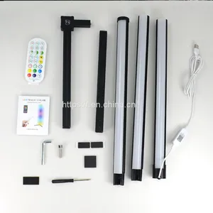 Music Sync Modern Smart Corner Floor Lamp Dream Color RGBIC USB Led Pixel Strip Kit For Home Decoration thumbnail-2