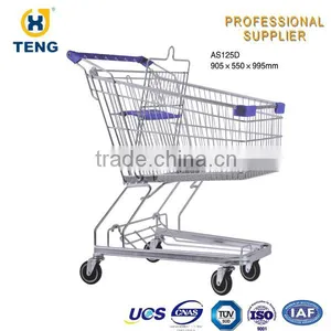 Shopping Trolley Coin Lock Collapsible Shopping Trolley With Seat thumbnail-2