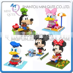 Mini Qute SC Kawaii American Avenger Cartoon Mouse Duck Dog Diamond Block Plastic Building Block Boys Educational Toy thumbnail-1