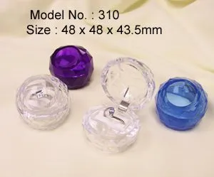 Small Size Jewelry Display Transparent Box for Wedding Rose Heart Shape thumbnail-2
