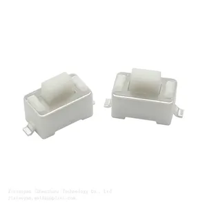 SMT Touch Switch Stainless Steel Spring 3X6X5H 260GF White Two Pin RTMSW-3650-01R thumbnail-2