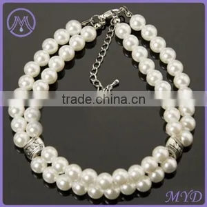 Fashion Animal Jewelry Pet Cat Dog Pearl Pendant Necklace thumbnail-1