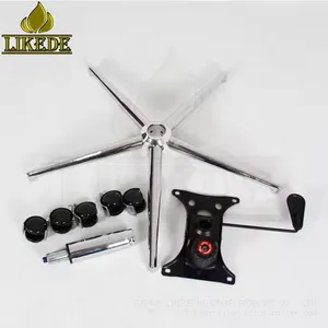 Metal Five-Legged Office Computer Chair Base Chrome Iron Steel Stylish Metal Furniture Legs thumbnail-5
