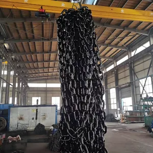 Mining Scraper Chain φ 14× 50 Manganese Steel Heat Treatment High-Strength Mining Round Link Chain thumbnail-5