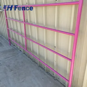 Galvanized 6ft 12ft Heavy Duty Used Metal Horse Fence Panels/Round Pen Panels Livestock Cattle Panels/Horse Corral Panels thumbnail-3
