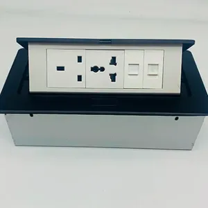 Customizable Hidden Pop Up Socket With Universal Power Outlet 2 USB Port Embedded Socket thumbnail-3