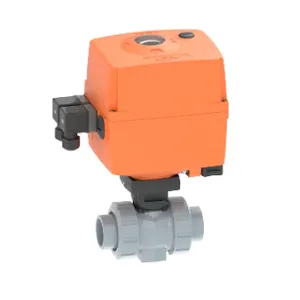 Electric Actuated Ball Valve 24V ABS Type 127 for Water Treatment System thumbnail-1