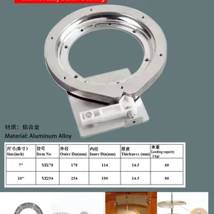 Kitchen Cabinet Lazy Susan Aluminum Rotating Turntable Plate Rotating Base for Kitchen Storage thumbnail-3