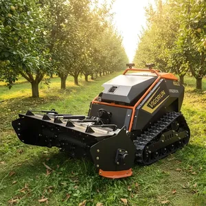 1000mm Remote Control Forest Mulcher Flail Mower, Electric Start Lawn Mowers Robot for Crop Areas Vigorun MTSK1000 thumbnail-1