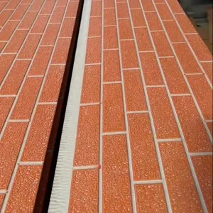 Waterproof Polyurethane Sandwich Panel Wall Panel Exterior Building Boards of Metal Siding thumbnail-1