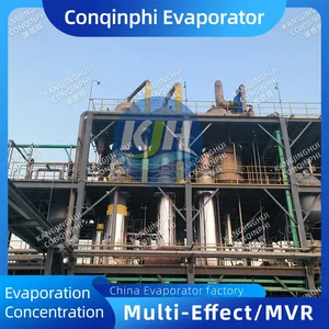 Automatic Tubular Three-Effect Evaporator 304 Stainless Steel, Max Evaporation Capacity 5000L/H thumbnail-1