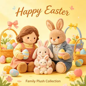 Plush Toys - Chickens, Ducks, Cats, Bears, Dogs, Rabbits, Sheep, Easter, Birthday, Gifts, for Giving, Dolls, Celebrity Dolls thumbnail-2