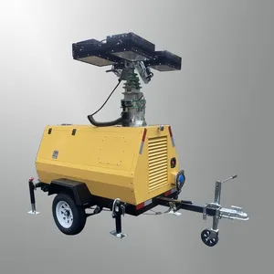 Automatic Hydraulic Lifting Light Tower Trailer Mounted Outdoor Mobile Lighting Tower thumbnail-2
