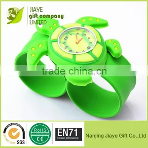 Wholesale Cartoon Shape Silicone Kids Wrist Watch /Kids Slap Watch thumbnail-2