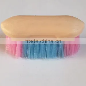 Plastic Horse Dandy Brush With Glitter Bristle for Cleaning thumbnail-1