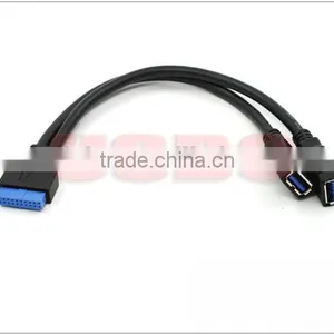 USB3.0 20pin to 2 x USB3.0 A (F) Charger Cable thumbnail-3