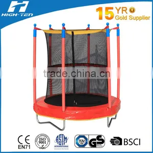 55" Mini Trampoline With Enclosure(all Red) thumbnail-1