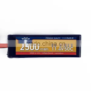 ACEHE 3S 11.4V 2500mAh 50CHigh Voltage Lipo Battery thumbnail-1