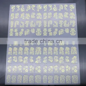 Fashional Nail Sticker Wholesales Golden Foil Effect thumbnail-1