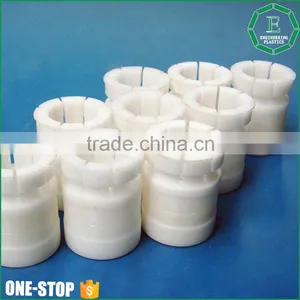 Custom Engineering Plastic Bearing Sleeve Delrin Acetal Polyacetal Cnc Machining Parts Pom Bushing thumbnail-1