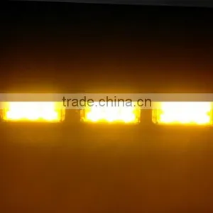 Vehicle Car Truck Roof Emergency 18 LED Yellow Flash Lamp Strobe Light thumbnail-1