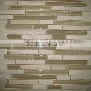 BEIGE MARBLE GLASS BLEND MOSAIC thumbnail-1