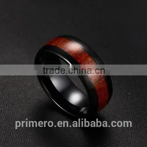 Man's Tungsten Carbide Wedding Rings Top Quality Engagement Wood Desig thumbnail-4