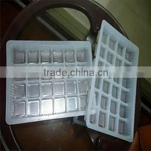 Vacuum Forming Cheap Plastic Pvc/ps Clear Divided Biscuit Food Trays Plastic thumbnail-1