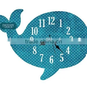 2015 Newest Whale Style Wooden Wall Clock thumbnail-5
