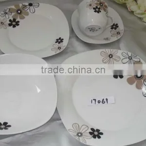 30pcs Full Decal Glazed Plated Tableware Set thumbnail-5