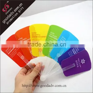 2014 Fashion Plastic Hand Crank Fan / Custom Printed Folding Hand Fan thumbnail-1