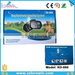 300yards 5000square Meters Rechargeable and Waterproof Electronic Dog Boundary System-Lorewin KD-660 thumbnail-1