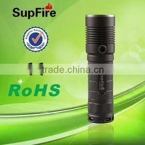 Hot Sale High Quality SupFire L5 Aluminum Waterproof High Power Rechargeable Led Flashlight thumbnail-1