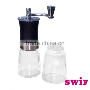 Handheld and Portable Manual Coffee Mill Grinder With Ceramic Burr (Black) thumbnail-1