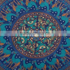 Indian Large Mandala Floor Cushion Cover Decorative Throw Pillows Pom Pom Outdoor Cushions Roundie Boho Pillow Shams thumbnail-2