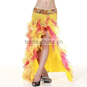 New Belly Dance Ruffle Skirt Sexy Belly Dance Skirt in Lady Dance Performance Wear thumbnail-1