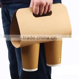 High Quality Low Price Eco-friendlly Paper Cup Holder With Handle thumbnail-6