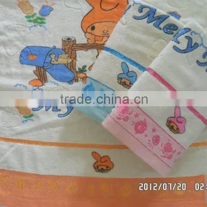 100% Cotton Velour Printed Children Bath Towel 21s Yarn thumbnail-1